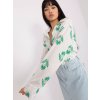 Dámske Košeľa farba Bielo-zelená kód LK-KS-509349.04