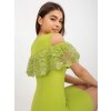 Dámske limetkove-zelene šaty elegantné kód produktu LK-SK-506332.24
