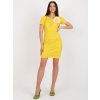 Dámske tmavo-žlte šaty na svadbu kód produktu LK-SK-506335.21