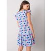 Dámske svetlo-modre šaty s podtlačeným vzorom kód produktu LK-SK-506950.02P