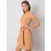 Dámske hnede camel šaty elegantné kód produktu LK-SK-507665.17P