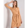 Dámske hnede camel šaty elegantné kód produktu LK-SK-507665.17P