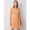 Dámske hnede camel šaty elegantné kód produktu LK-SK-507665.17P