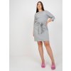 Dámske sive šaty elegantné kód produktu LK-SK-507724.10