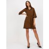 Dámske hnede šaty elegantné kód produktu LK-SK-507871.32P