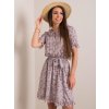Dámske svetlo-fialove šaty s podtlačeným vzorom kód produktu LK-SK-508097.68P