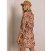Dámske svetlo-hnede šaty s podtlačeným vzorom kód produktu LK-SK-508143.72P