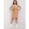 Dámske hnede camel šaty športove kód produktu LK-SK-508299.30