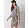 Dámske čierno-biele šaty košeľové kód produktu LK-SK-508385-1.94