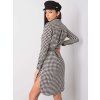 Dámske čierno-biele šaty košeľové kód produktu LK-SK-508385-1.94