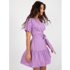 Dámske svetlo-fialove šaty s volánom kód produktu LK-SK-508646.13P