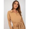 Dámske hnede camel šaty na bežný deň kód produktu LK-SK-509227.83P