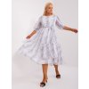 Dámske bielo-čierne šaty plus size kód produktu LK-SK-509344.37