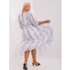 Dámske bielo-čierne šaty plus size kód produktu LK-SK-509344.37