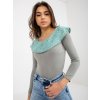 Dámsky sveter farba Sivo-modrá kód LK-SW-506559-2.13