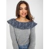 Dámsky sveter farba Sivo-modrá kód LK-SW-506559-2.13