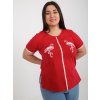 Dámske plus size farba červená kód LK-TS-506819.74P
