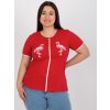 Dámske plus size farba červená kód LK-TS-506819.74P