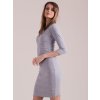 Dámske sive šaty pletene dizajnove kód produktu PL-SK-4485.55