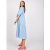 Dámske svetlo-modre šaty s volánom kód produktu RO-SK-ELB-2310.21X