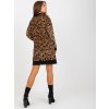 Dámske hnede camel šaty - tunika na bežný deň kód produktu RP-TU-8189-3.66
