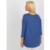 Dámska blúzka plus size tmavo-modrá RV-BZ-3770.92