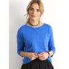 Dámska blúzka na bežný deň tmavo-modrá RV-BZ-4661.57P