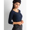 Dámska blúzka na bežný deň granatovo-modrá RV-BZ-4690.20