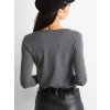 Dámska blúzka na bežný deň tmavo-sivá RV-BZ-4690.67