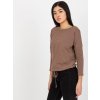 Dámska blúzka na bežný deň hnedá RV-BZ-4691.26