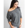 Dámska blúzka na bežný deň tmavo-sivá RV-BZ-4691.36P