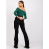 Dámska blúzka španielského strihu tmavo-zelená RV-BZ-4692.05X