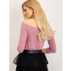 Dámska blúzka španielského strihu tmavo-ružová RV-BZ-4692.08X