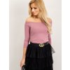 Dámska blúzka španielského strihu tmavo-ružová RV-BZ-4692.08X