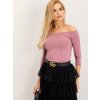 Dámska blúzka španielského strihu tmavo-ružová RV-BZ-4692.08X
