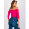 Dámska blúzka španielského strihu fuksiovo-ružová RV-BZ-4692.11