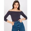 Dámska blúzka španielského strihu grafitovo-sivá RV-BZ-4692.22