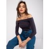 Dámska blúzka španielského strihu grafitovo-sivá RV-BZ-4692.22