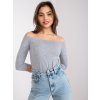 Dámska blúzka španielského strihu sivá RV-BZ-4692.84