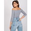 Dámska blúzka španielského strihu sivá RV-BZ-4692.84