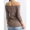 Dámska blúzka španielského strihu tmavo-sivá RV-BZ-4692.99