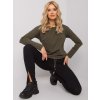 Dámska blúzka s dlhým rukávom khaki RV-BZ-5122.02P