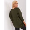 Dámska blúzka plus size khaki RV-BZ-5745.18