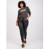 Dámska blúzka plus size tmavá-khaki RV-BZ-7480.61P (Farba Čierna, Veľkosť ONE SIZE)