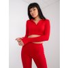 Dámska blúzka s dlhým rukávom červená RV-BZ-7563.02