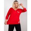 Dámska blúzka plus size červená RV-BZ-7583.63P (Farba Khaki, Veľkosť ONE SIZE)