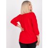 Dámska blúzka plus size červená RV-BZ-7583.63P (Farba Khaki, Veľkosť ONE SIZE)