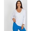 Dámska blúzka over size biela RV-BZ-7663.05