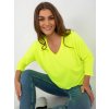 Dámska blúzka over size krikľavo-žltá RV-BZ-7663.05