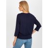 Dámska blúzka over size granatovo-modrá RV-BZ-7663.05